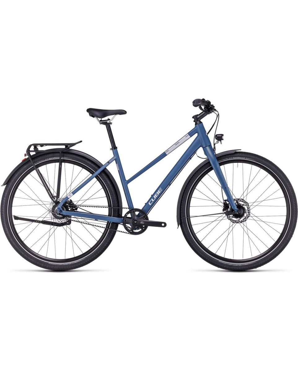 Vélo trekking Femme TRAVEL PRO Bleu