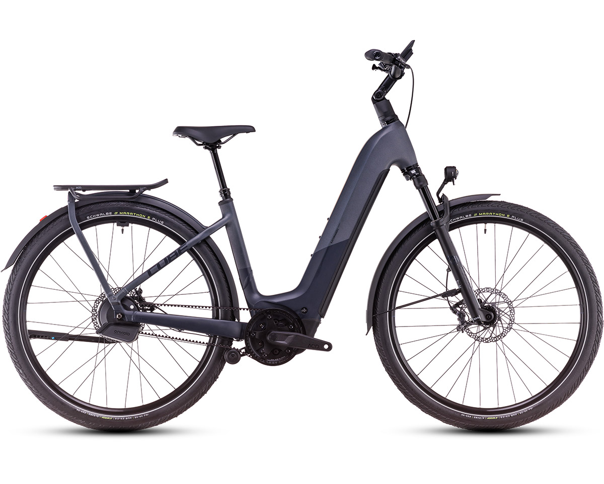 Vélo électrique trekking Unisexe KATHMANDU HYBRID COMFORT SLX 800 Gris